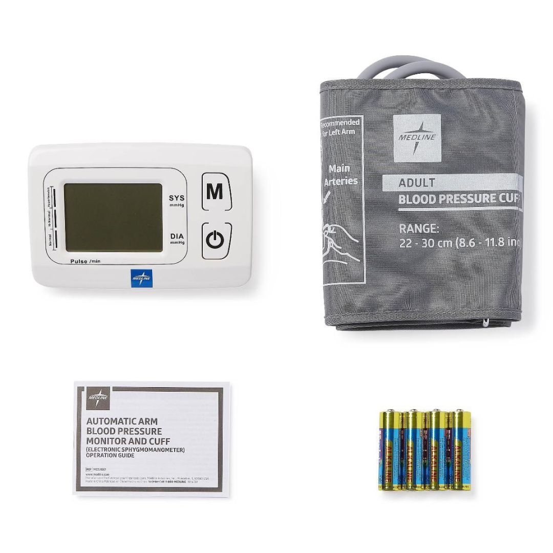 Medline Auto Digital Blood Pressure Monitor Univer 1Ct