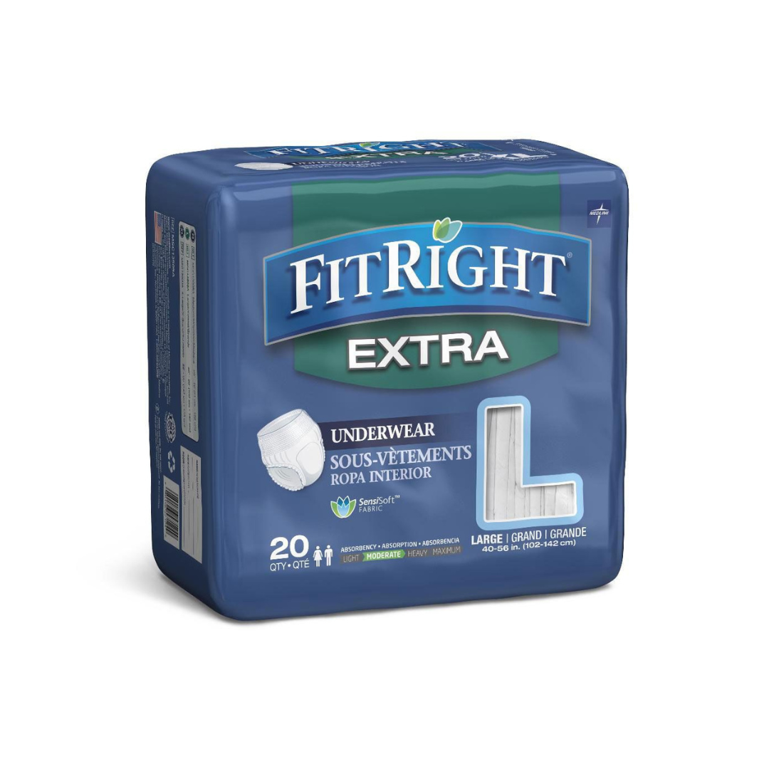 FitRight Extra Disposable Underwear Moderate - Bag of 20