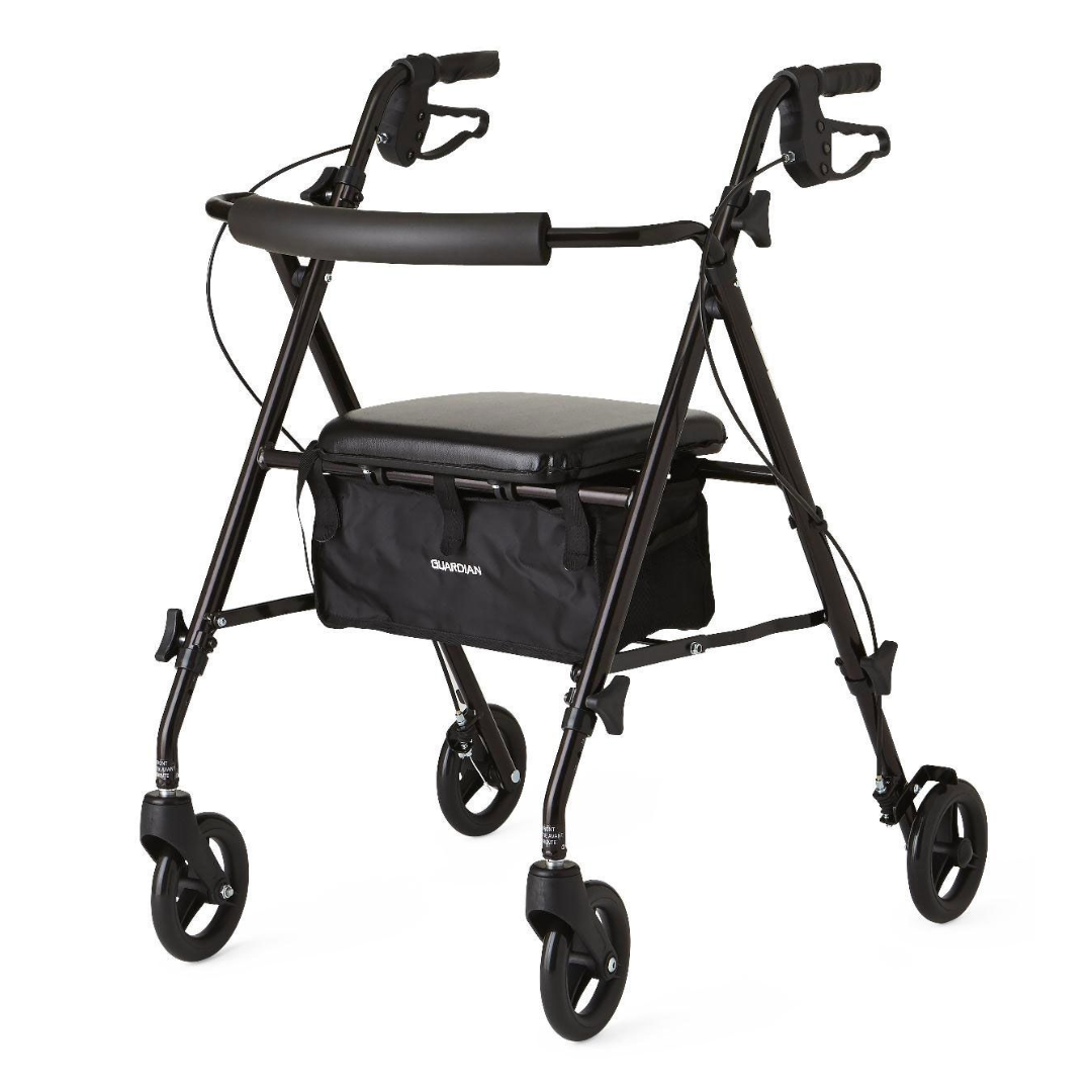 Medline Ultralight Rollator Black 1Ct
