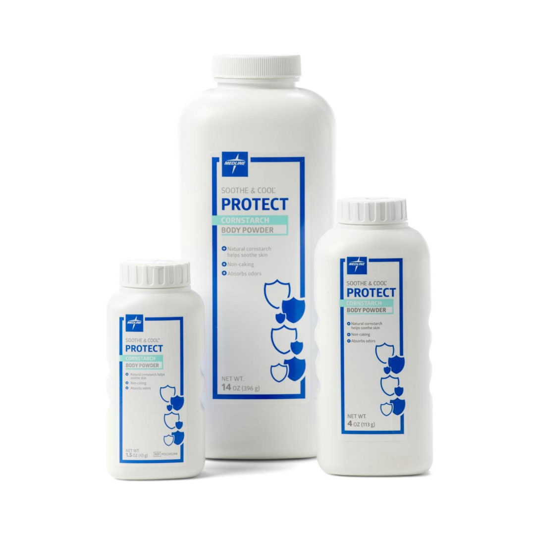 Medline Soothe & Cool Cornstarch Body Powder